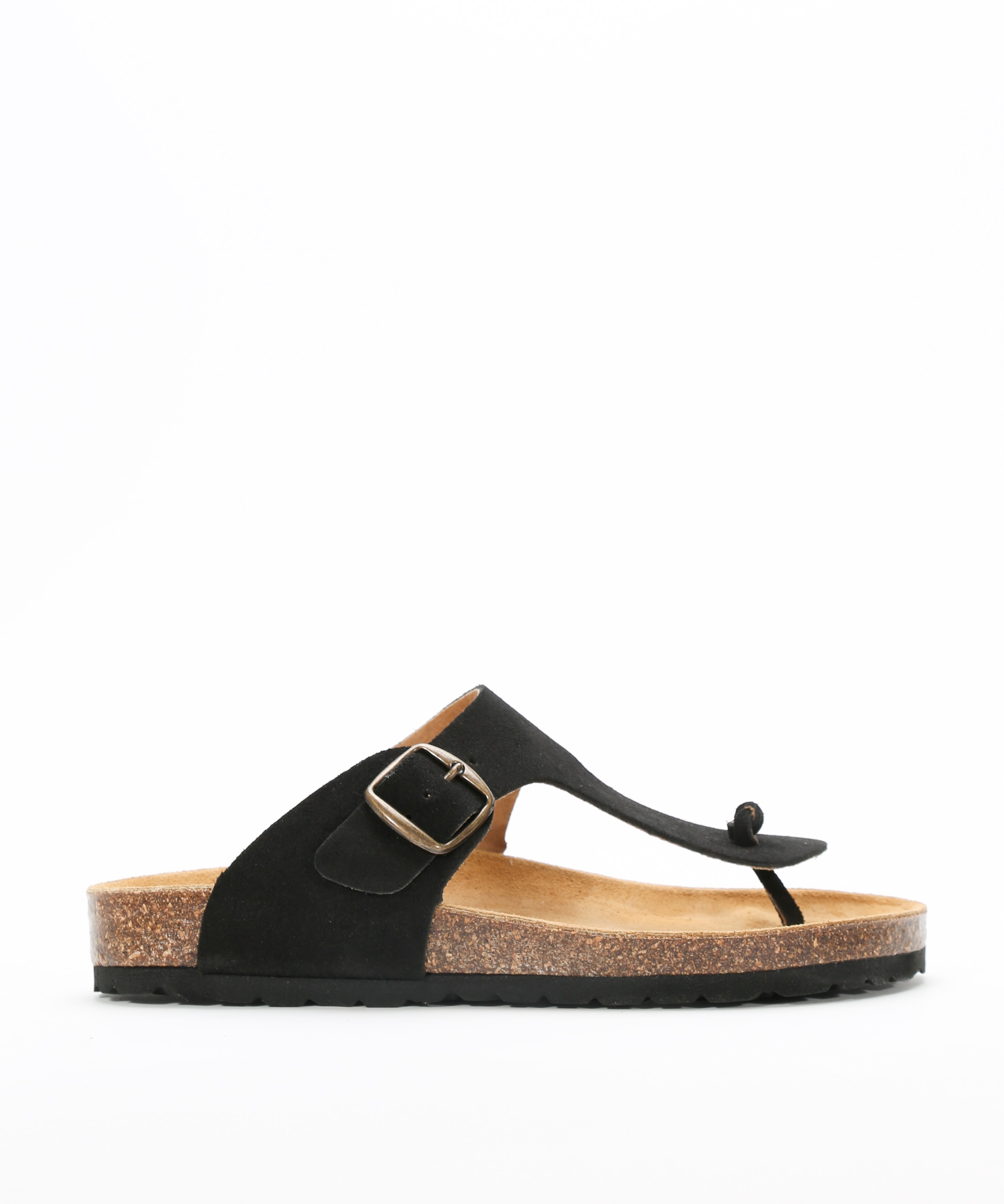 Sandalias de piel detalle metálico